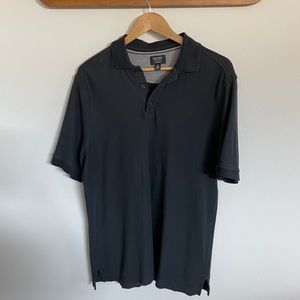 Black polo shirt